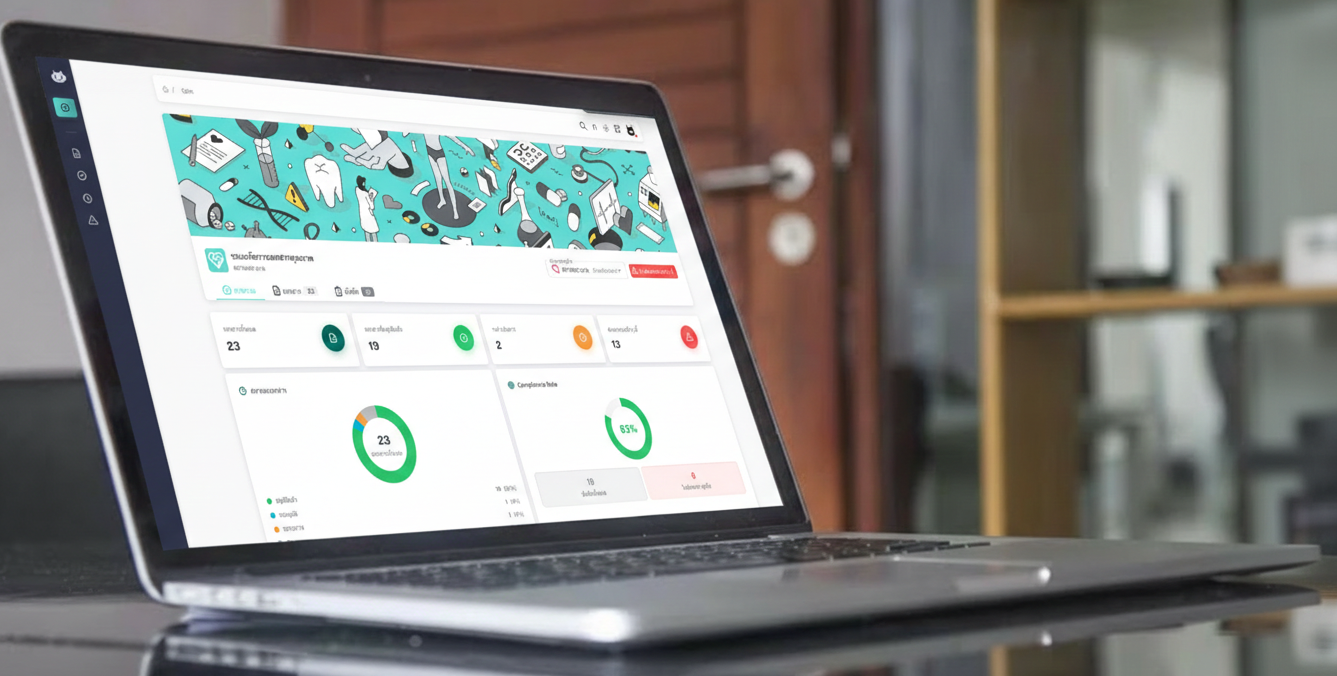 Dashboard แสดงสถานะเอกสารทั้งองค์กร